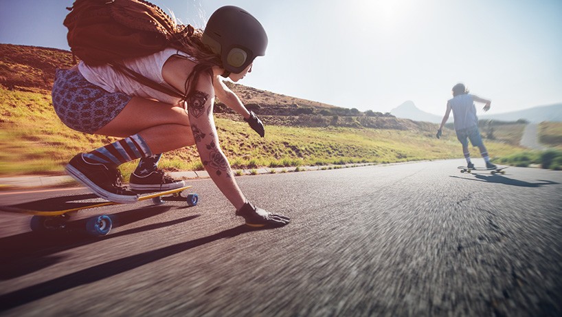 UNIT 1's SOUNDSHIELD combines headphones and helmet for extreme sports