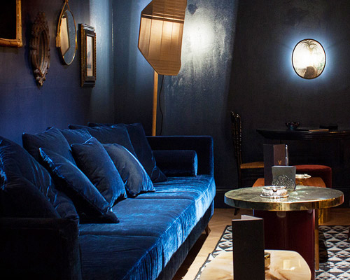 visual display create a curiously cosy interior for secret cocktail bar 'mr. simon'