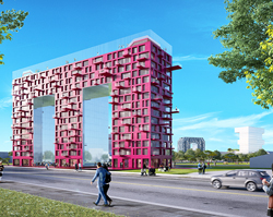 MVRDV to spell 'HOME' with four towers located on former army site in germany