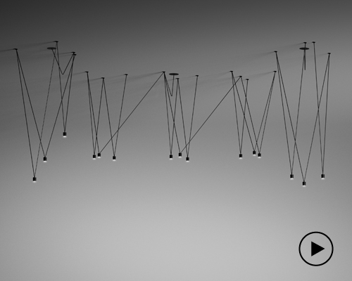 VIBIA match sculpts lighting compositions of chaotic harmony
