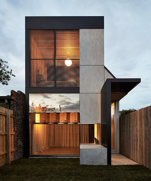 architecture architecture adds courtyard into dark horse extension in australia