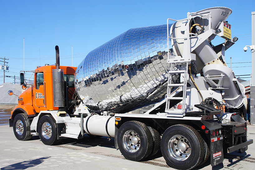 benedetto bufalino disco ball cement mixer