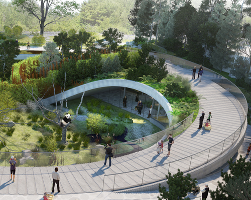 bjarke ingels group plans yin and yang-shaped panda house for copenhagen zoo