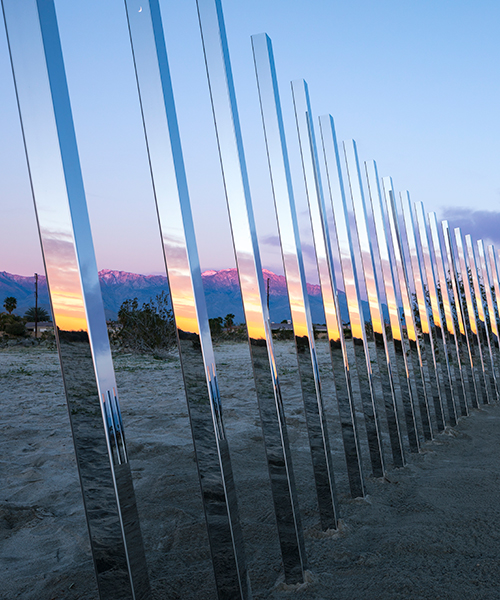 phillip k. smith III's 'circle of land and sky' mirrors abstract views of the california desert