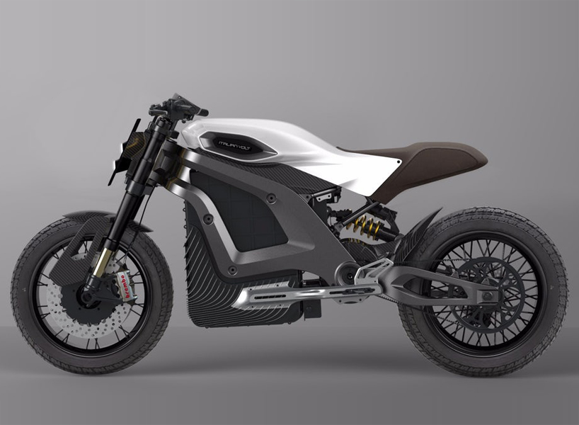 italian volt lacama electric custom motorcycle designboom