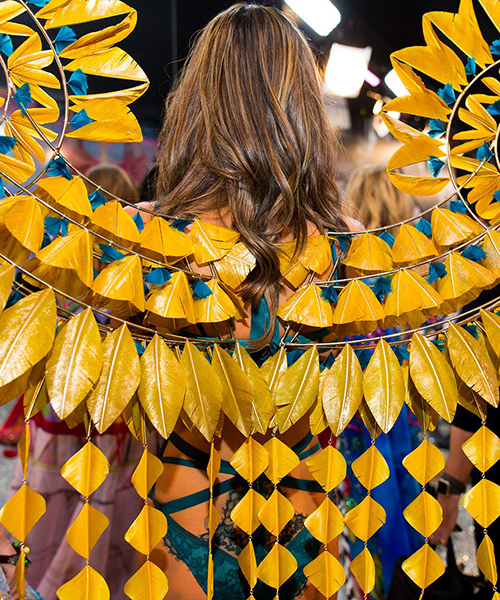 janaïna milheiro crafts intricate feather wings for victoria's secret fashion show