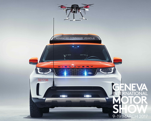 land rover’s ‘project hero’ for the red cross comes with a roof-mounted drone