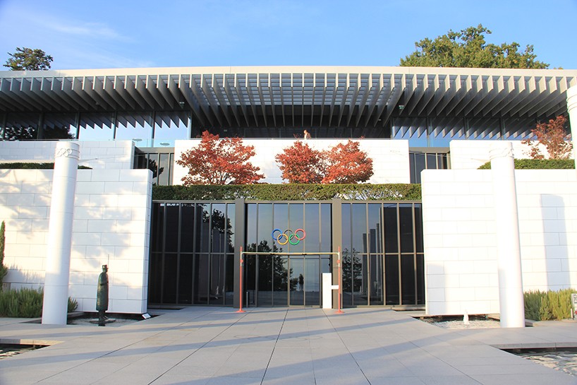 stadiums past and present exhibition olympic museum lausanne designboom 