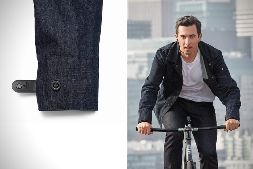 google X levi's touch-sensitive denim jacket takes center stage at