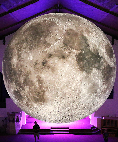 luke jerram's seven meter diameter moon is traveling across the world