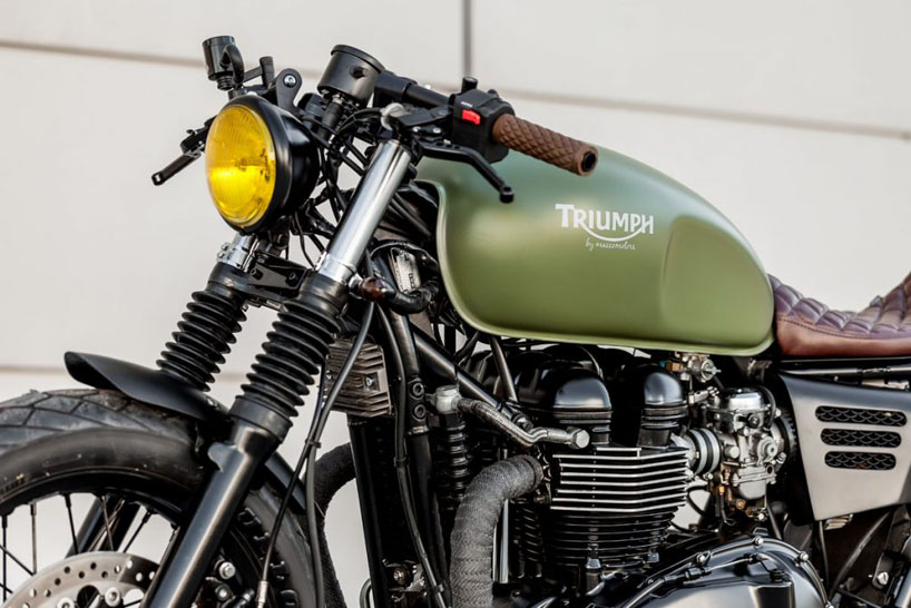 lady speed triumph custom motorcycle designboom
