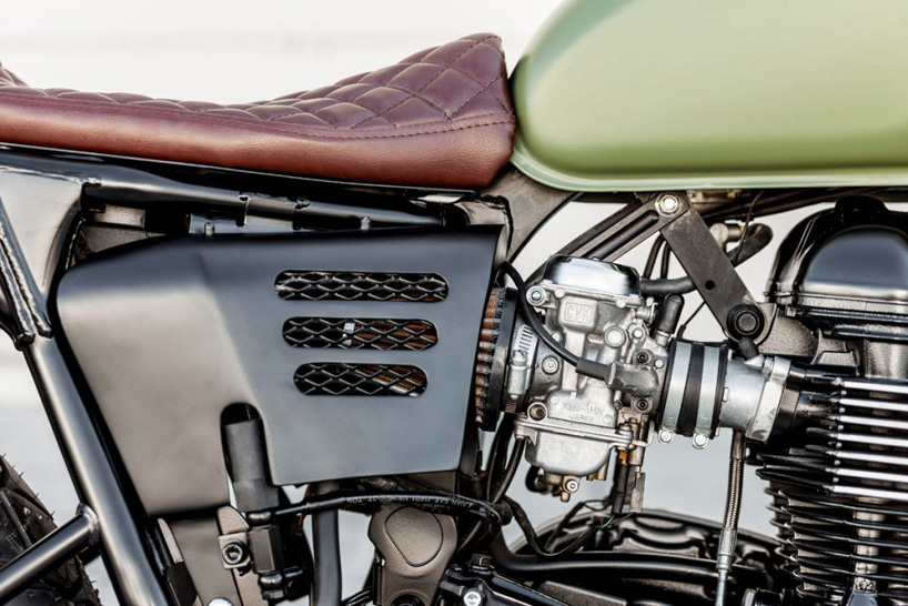 lady speed triumph custom motorcycle designboom