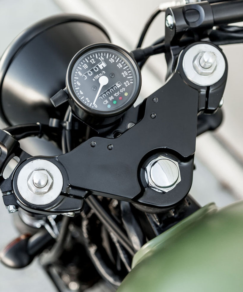 lady speed triumph custom motorcycle designboom