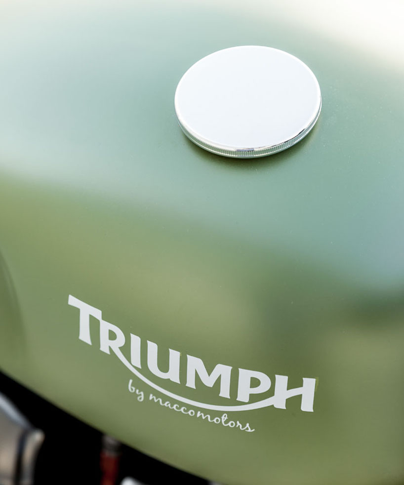 lady speed triumph custom motorcycle designboom