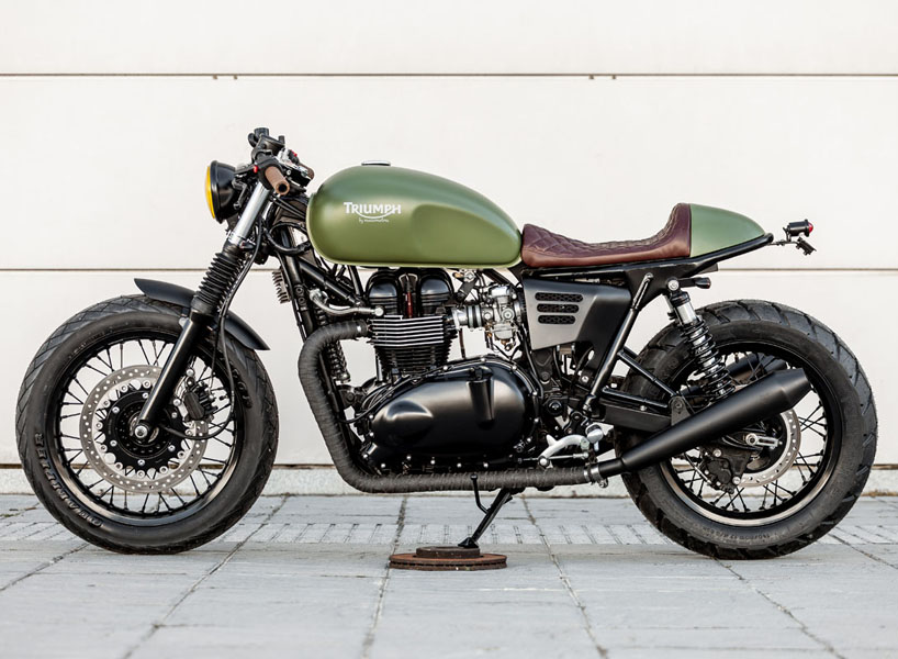 lady speed triumph custom motorcycle designboom