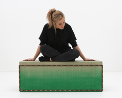 nada debs shapes color-gradient tatami tables with eastern flair