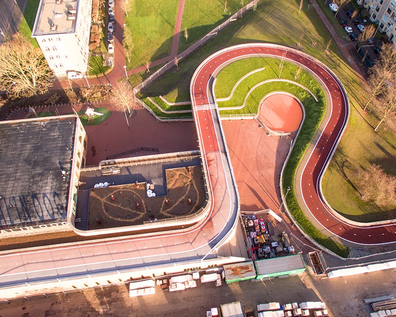 This Bridge In Utrecht Allows Cyclists To Bike Over The Roof Of School