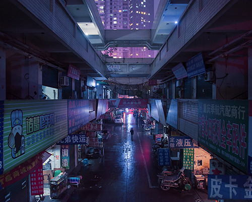 marilyn mugot's neon landscapes reveal secret shades of the city at night