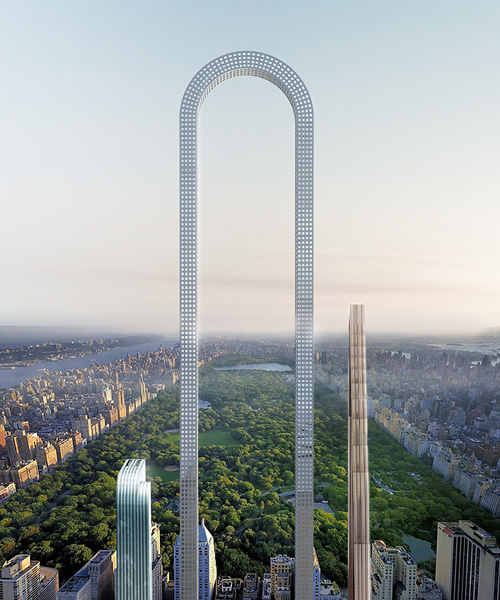 oiio proposes the world's longest building with 'big bend' new york skyscraper