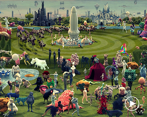 studio smack digitally reinterprets 'the garden of earthly delights' for the information age