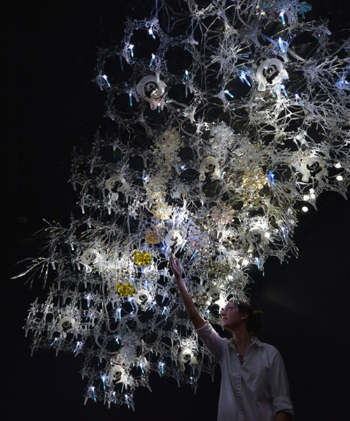philip beesley's sentient veil comes alive at the isabella stewart gardner museum