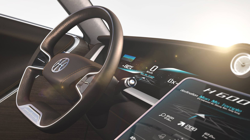 pininfarina H600 electric concept car designboom
