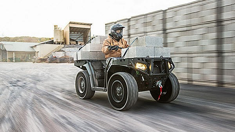 polaris sportsman WV850 H.O. ATV designboom