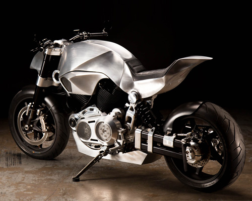 revival 140 motorcycle is custom built with hand-sculpted alloy