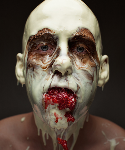 robert harrison's unsettling photographs embody the concept of creepy cuisine