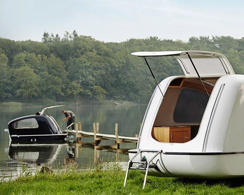 the sealander amphibious camping trailer
