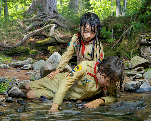 todd baxter's photo series imagines the misadventures of two ill-fated owl scouts