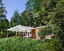 turnbull griffin haesloop tucks guesthouse in a lush clearing of mill valley, CA