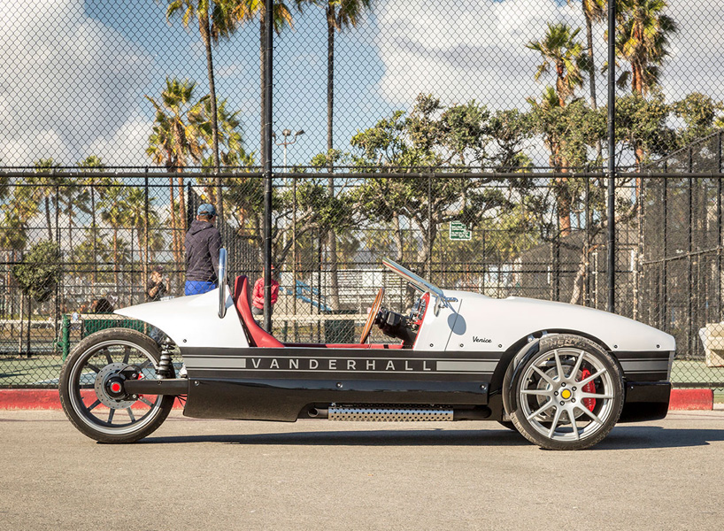 vanderhall venice three wheeler roadster designboom