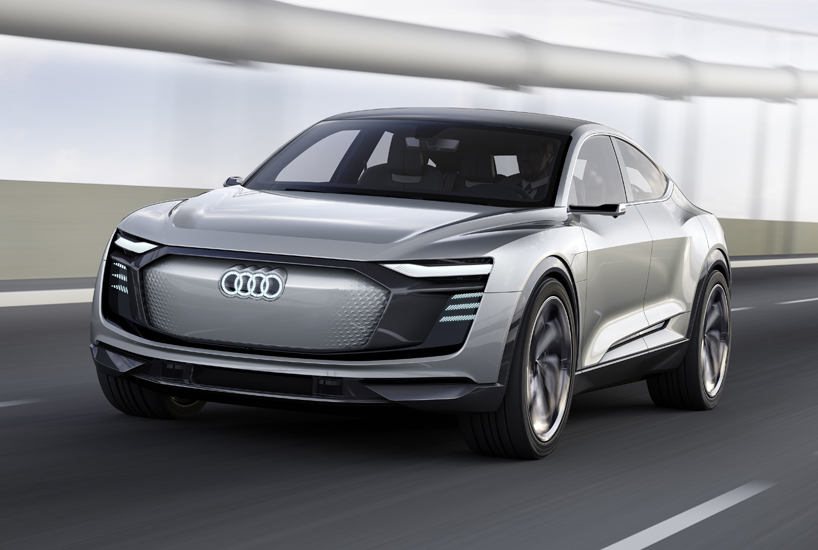 AUDI e-tron sportback electric concept car designboom