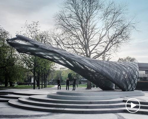 drones and industrial robots create this year's ICD / ITKE research pavilion