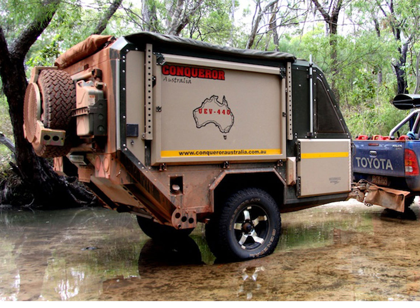UEV 440 camping trailer conqueror australia designboom