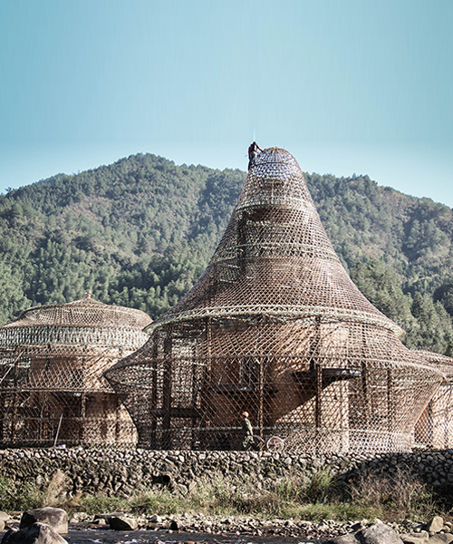 anna heringer crafts woven hostel buildings for bamboo biennale in china
