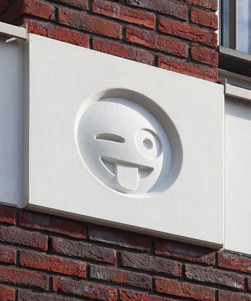 an emoji façade wraps this building in the netherlands by attika architekten