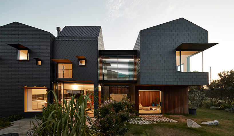 austin maynard architects clads 'charles house' with slate