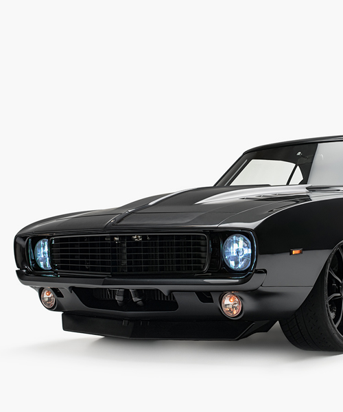 the chevrolet camaro by timeless kustoms is a stealthy muscle car