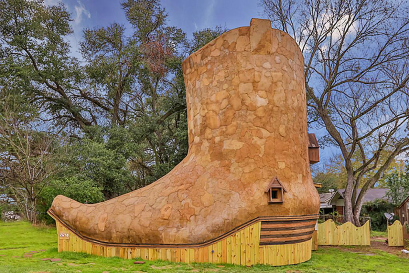 live in this cowboy boot house in texas for just $1,200 a month