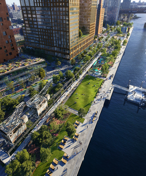 james corner field operations plans waterfront park for brooklyn's domino sugar site