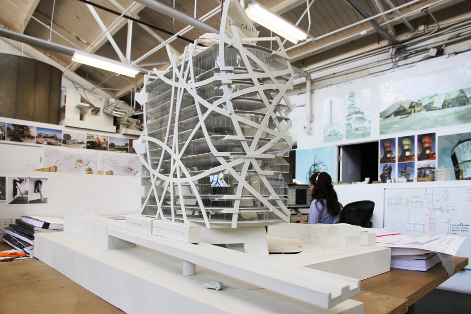 eric owen moss architects studio visit in los angeles