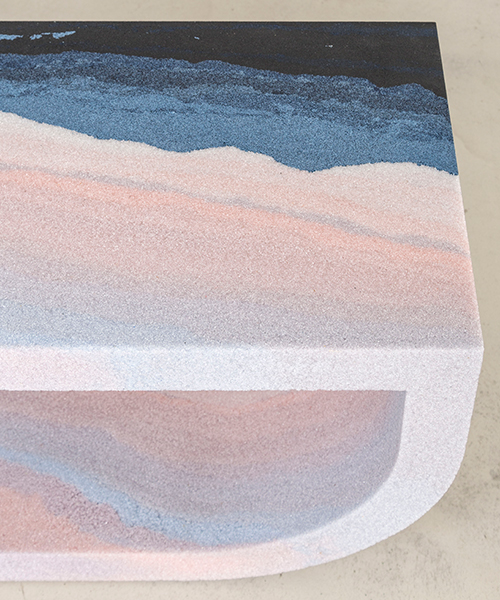 fernando mastrangelo's 'escape' series blends a stratified gradient of tones + textures