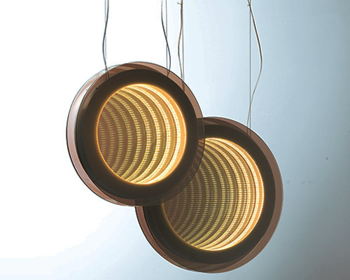 filippo mambretti sculpts optical lighting pieces for MOGG