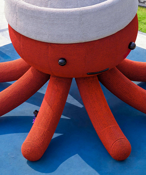 florentijn hofman's oversized octopus forms an immersive playscape in shenzhen