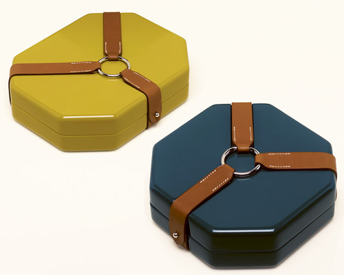 Hermès links 2017-2018 home collections with leather and harness at milan design week