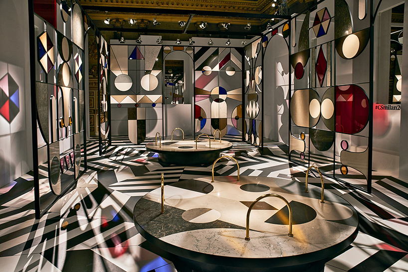 jaime hayon crafts kaleidoscopic pavilion for caesarstone within a