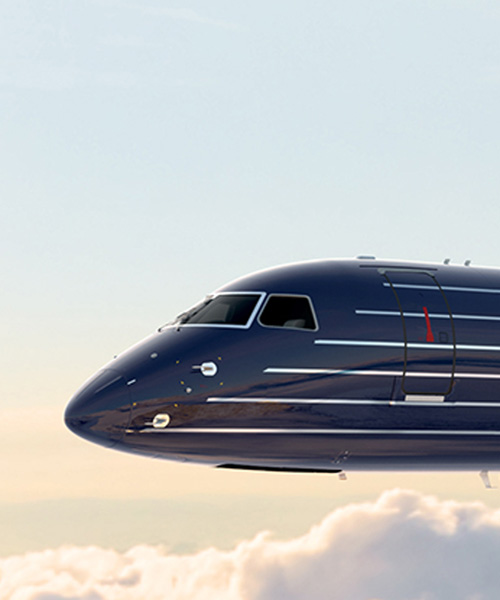the embraer manhattan is an art deco-inspired business jet