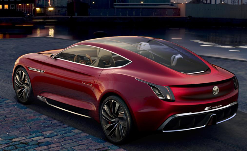 MG motor e-vision concept car designboom